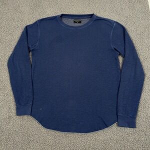 Goodlife Shirt Mens Large Blue Long Sleeve Tri-Blend Scallop Tee Crew Neck USA